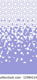 Tile seamless vector pattern. Geometric halftone pattern with color arabesque disintegration or breaking