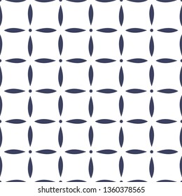 Tile seamless vector pattern. Tracery on light gray background