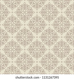 Tile style wallpaper texture. Vintage seamless pattern.