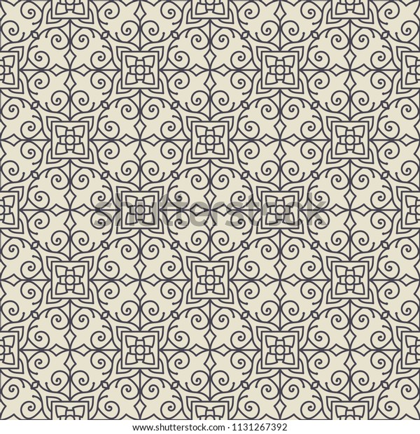 Tile Style Wallpaper Texture Vintage Seamless Stock Vector (Royalty Free) 1131267392 Shutterstock