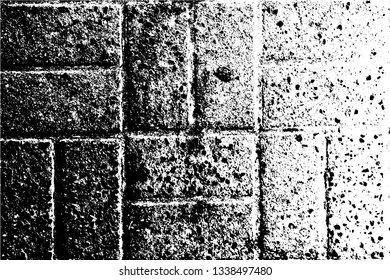 Tile surface. Vector abstract background, bricks and stones texture. Overlay illustration over any design to create grungy vintage effect and depth. For posters, banners, retro and urban designs.