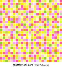 Tile texture. Seamless pattern. Checkered background. Abstract grid wallpaper. Pretty colors. Print for flyers, posters, t-shirts and textiles. Doodle for design