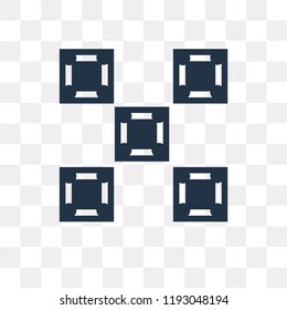 Tile vector icon isolated on transparent background, Tile transparency concept can be used web and mobile
