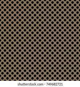 Tile vector pattern with black polka dots on background