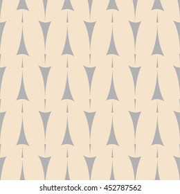 Tile vector pattern with grey arrows on pastel background