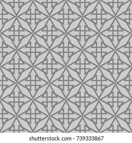 Tile vector pattern with grey print or background