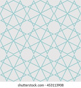 Tile vector pattern or mint green and grey wallpaper background