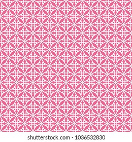 Tile vector pattern with pink print on white background