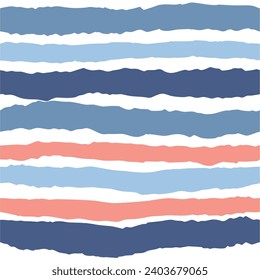 Tile vector pattern with red, blue and white stripes background
