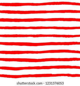 Tile vector pattern with red and white stripes background