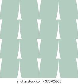 Tile vector pattern with white print on mint green background
