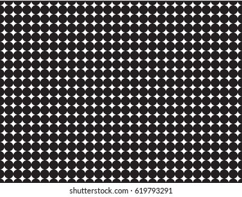Tile vector Seamless pattern with black polka dots on white background