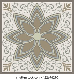 tile with Victorian motives. 