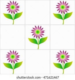 Tile Wall Flower