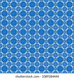 Tile for wallpaper or fabric. Seamless pattern with plaid. Checkered vector seamless pattern with grunge texture and abstract orange, brown and red flowers.