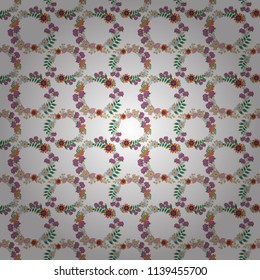 Tile for wallpaper or fabric. Seamless pattern with plaid. Checkered vector seamless pattern with grunge texture and abstract white, beige and pink flowers.