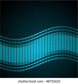 Tile wave background