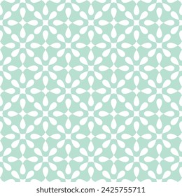 Tile white and green background or seamless vector pattern