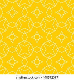 Tile yellow and white pattern or vector background