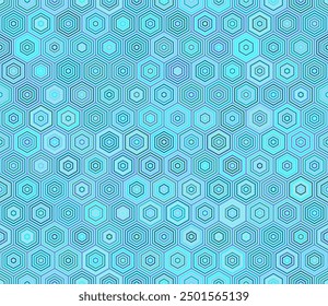 Tileable abstract background. Simple stacked hexagons. Hexagon pattern. Multiple tones color palette. Seamless pattern. Tileable vector illustration.