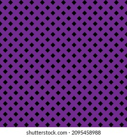 Tileable artistic vibrant purple quadrangle shape spliced form template. Trendy dark violet cubic carpet element. Bright lilac color modular mesh retro techno style creative repeat recurring design