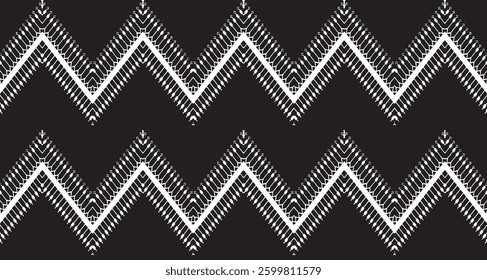Tileable black and white pattern. Broken plaster wall effect. Grunge worn damask texture design. Distressed fabric texture. Overlay texture design. Vector illustration. Eps10.