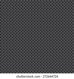 Tileable Carbon Fiber Weave Sheet Pattern, vector illustration