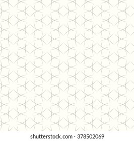 Tileable creative recurring light beige color with small black curvy intricate subtle ribbon thread. Retro classic trendy fabric art coptic style hexagonal shape form template fond surface design