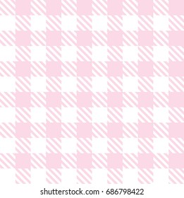 Tileable endless abstract rug gentle rose color straight line shape template in old simple rural country classical style. Repetition of light stripes. Close-up top detail view with space for text