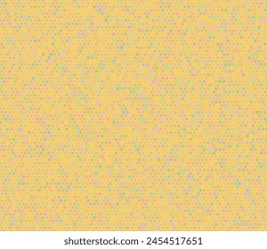 Tileable geometric pattern. Multicolored geometric elements of varied size. Bold rounded hexagons mosaic cells with padding and inner solid cells. Small hexagon shapes. Tileable pattern.