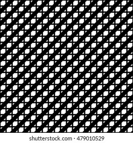 Tileable grid / mesh geometric pattern series. Repeatable monochrome texture.