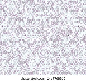 Tileable hexagon background. Geometric shapes of varied style and color. Regular hexagon shapes. Tileable pattern. Seamless background. Lively vector illustration.