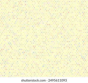 Tileable Hexagon Pattern. Multicolored geometric elements of varied size. Bold rounded hexagons mosaic cells with padding and inner solid cells. Small hexagon geometric shapes. Tileable pattern.