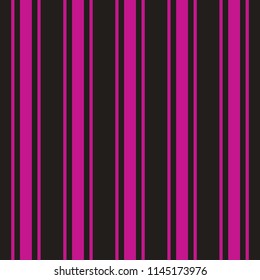 Tileable plain thin bright lilac color pinstripe template in artistic simple classic crimson print style on dark fond. Repetition of modern motley bold mauve strips. Close-up view with space for text