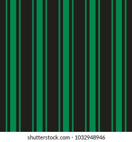 Tileable plain thin bright mint color pinstripe template in artistic simple classic emerald print style on dark fond. Repetition of modern motley bold virid strips. Closeup detail view