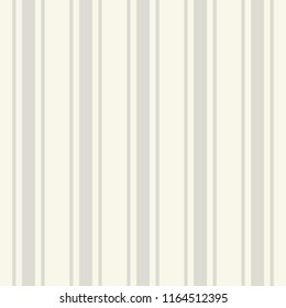 Tileable plain thin light ecru color pinstripe template in artistic simple classic beige print style on ivory fond. Repetition of modern motley bold strips. Close-up detail view with space for text