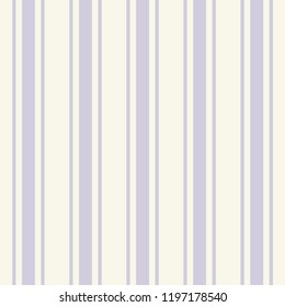Tileable plain thin light lilac color pinstripe template in artistic simple classic violet print style on beige fond. Repetition of modern motley bold strips. Close-up detail view with space for text