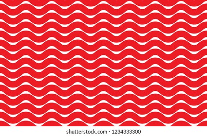 Tileable sinuous warp twisty form tracery light color with dark squiggly bent strokes. Billowy curvy zigzag wavelike template in winding style