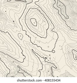 Tileable topographic map background concept with space for your copy, elevation map.