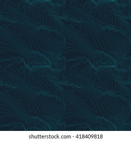 Tileable topographic map background concept with space for your copy, elevation map.