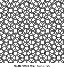 Tileable wavelike shape dark grey color. Squiggly thin bent stripes. Billowy curvy form template