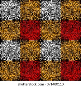 Tiled animal print pattern