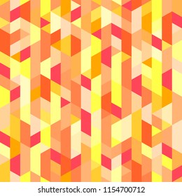 Tiled background with many polygons. Geometric bright wallpaper. Mosaic texture. Seamless pattern. Pretty colors. Print for flyers, posters, banners and textiles. Greeting cards