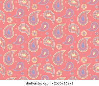 Tiled colours on seasonal blossom. Old ink of foliage detailed. Vintage picture, festive colors. Custom retro style, sketch springtime.