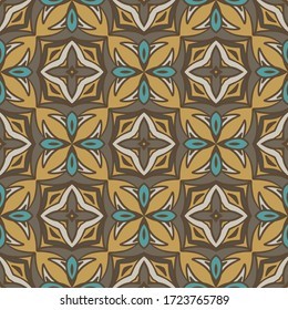 Tejido étnico. Mosaico geométrico abstracto y fondo transparente