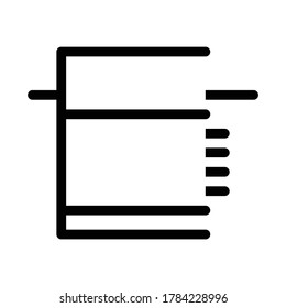 tiled foundation icon vector. tiled foundation sign. isolated contour symbol illustration