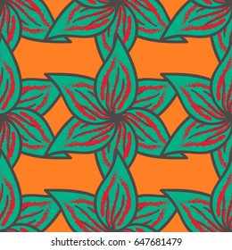 Tiled mandala design, best for print fabric or papper and more. Blue background. Vector Mandala. Boho style flower seamless pattern.