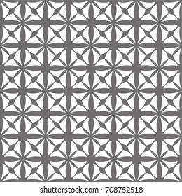 Tiled pattern, mosaic, flower seamless vector background.