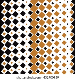 Tiled pattern, square, rhombus, seamless vector background.