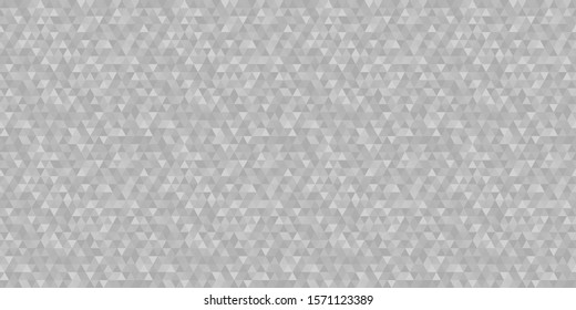 Tiled pattern from triangles. Seamless abstract texture. Triangle multicolored background. Black and white illustration